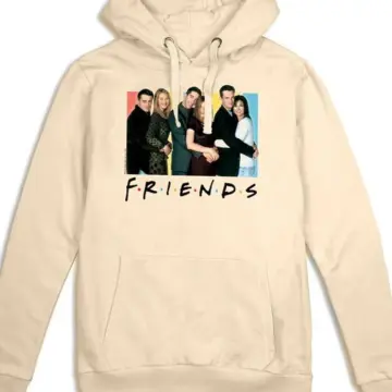 Cream Pullover Hoodie with TV Show Graphic